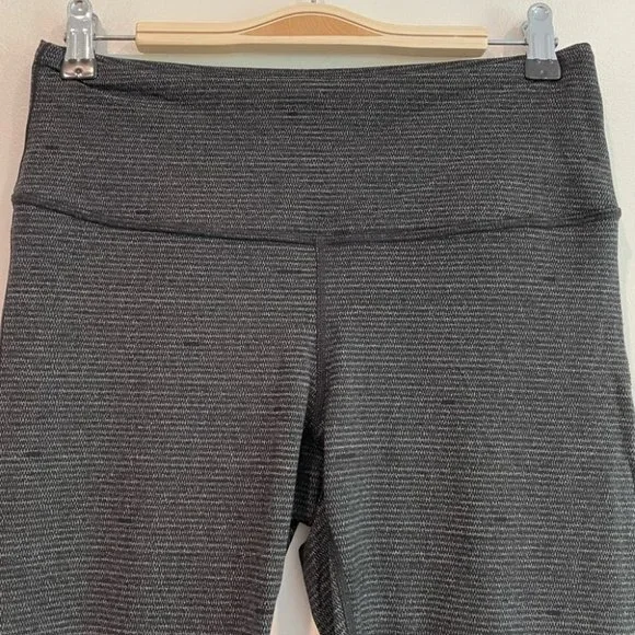 Prana Birdeye Caraway Spacedye Gray Black Leggings medium - Picture 2 of 10